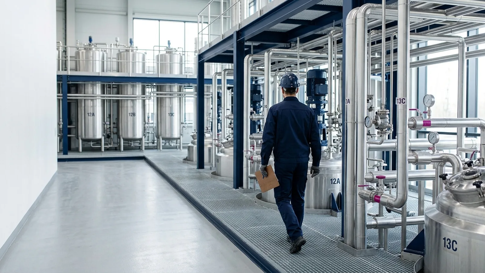 Instalação química industrial